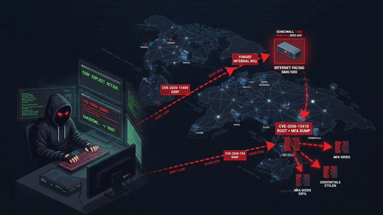 SonicWall SMA1000: the CVSS 10 "SSRF" that ends in root (CVE-2026-15409)
