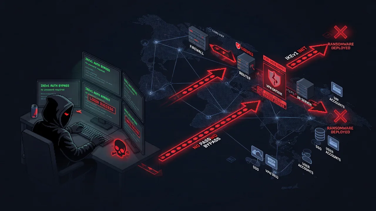 Check Point VPN: the IKEv1 flaw that lets attackers log in with no password (CVE-2026-50751). An unauthenticated authentication bypass on Check Point Remote Access gateways -- exploited as a zero-day,