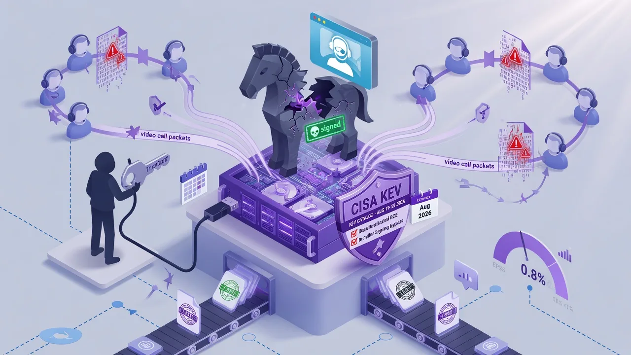 Head Mare Weaponized TrueConf's Own Video-Call Client to Backdoor Its Users — CISA Added Both Bugs to KEV a Week After Disclosure. Two unauthenticated flaws let an APT group turn a video conferencin