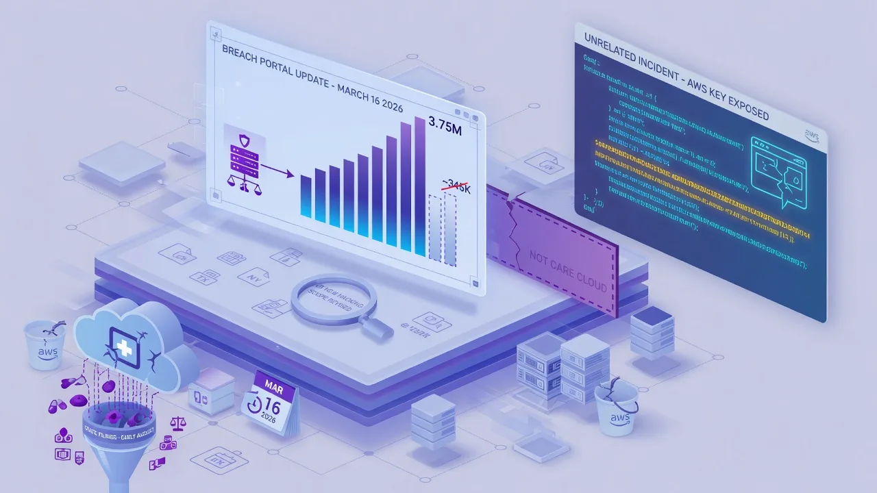 CareCloud's Breach Grew 10x to 3.75 Million — the Leaked-AWS-Key Story Isn't Actually Theirs. A federal breach-portal update, not new hacking, is what revealed the real scope. And the widely-repeate