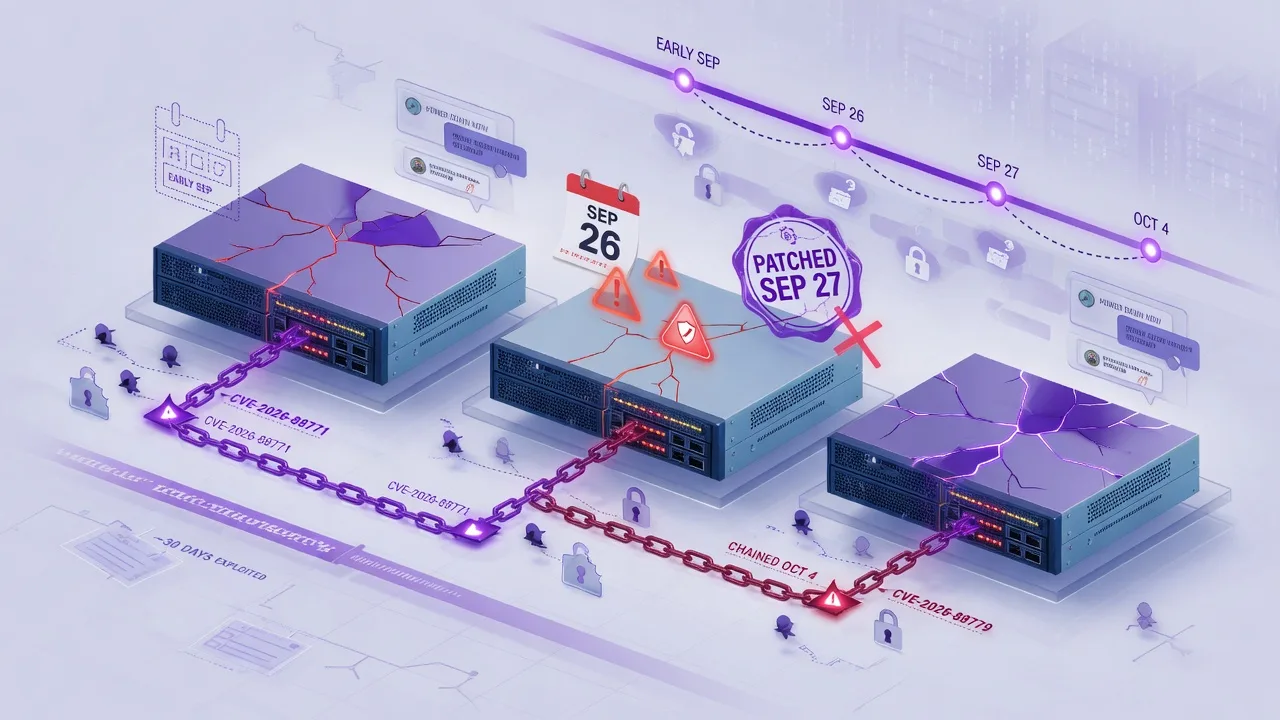 Three Actively-Exploited Zero-Days Hit Citrix NetScaler in Eleven Days. One Was Running Since Early September.. CVE-2026-88771 and CVE-2026-88772 were being exploited for roughly a month before Citrix